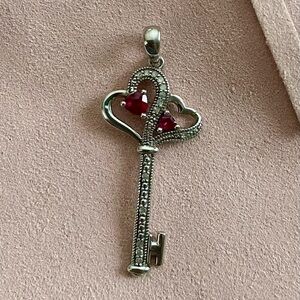 Sterling Silver Key Pendant